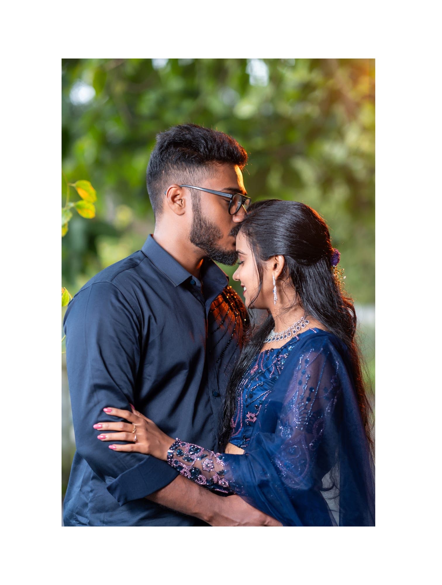 Close-up detail from an engagement shoot