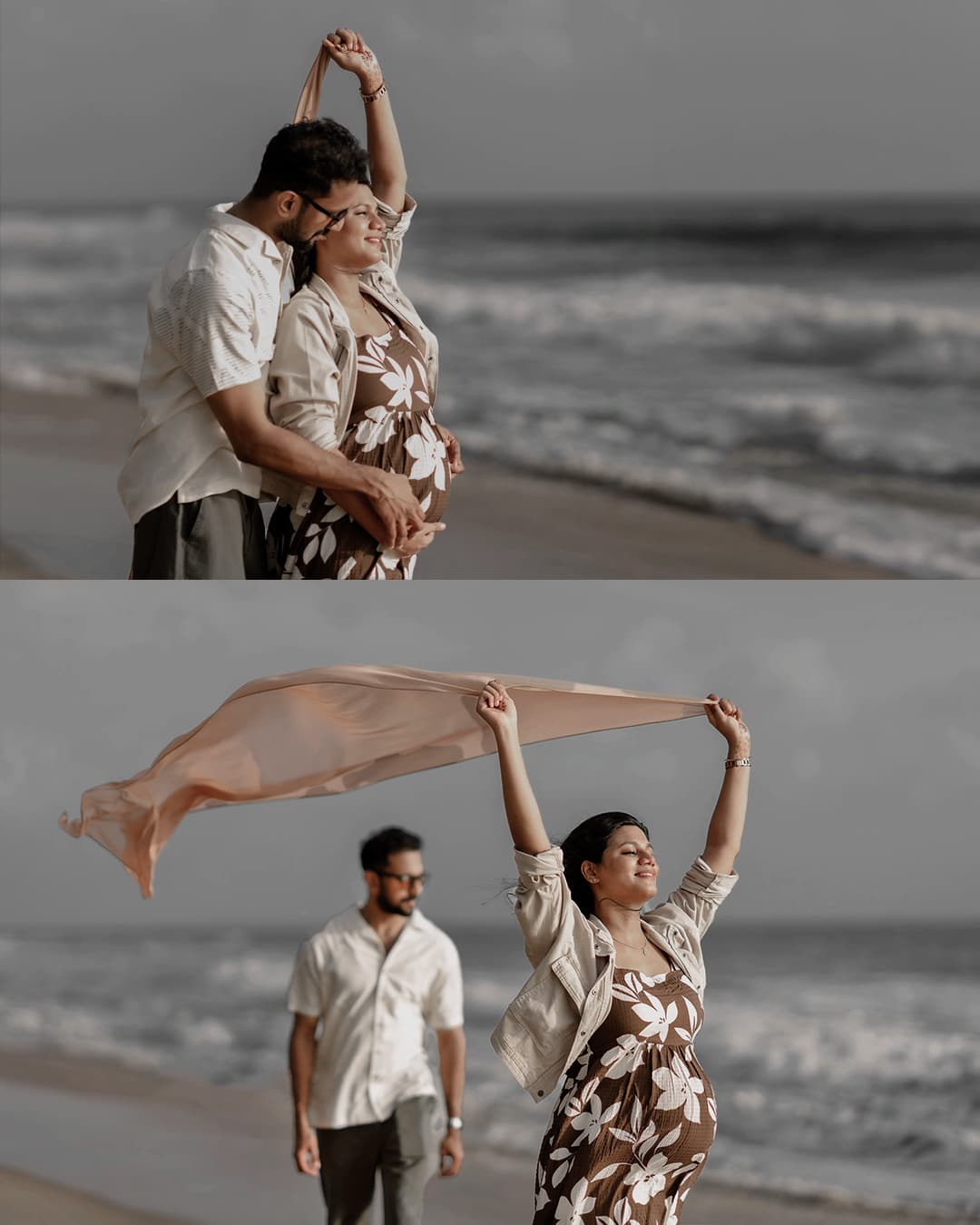 Maternity photoshoot moment